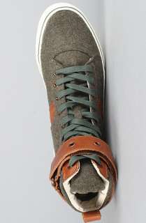 Creative Recreation The Borelli Sneaker in Khaki Brown Wool 