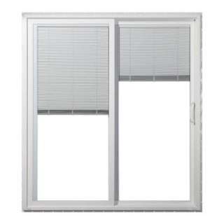 72 in. x 80 in. White Right Hand Premium Sliding Patio Door with Tilt 