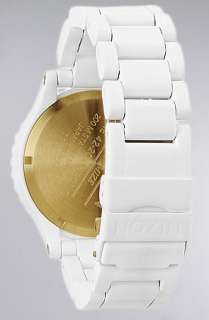Nixon The 4220 Chrono Watch in All White Gold  Karmaloop   Global 