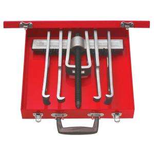 URREA 12 Piece Cased Set of 10 Ton 2 Arm Pullers with 6 Jaws 4234B at 