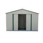 Duramax Building Products 10 ft.x 10 ft. Green Trim Metal Shed
