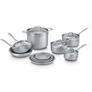 DeLonghi 10 pc. Stainless Steel Cookware Set Florence Pattern CS 10FL 
