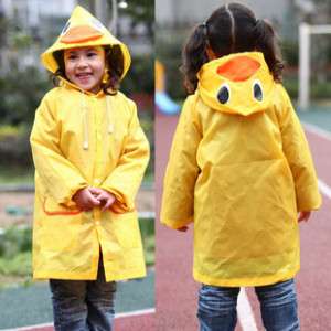 NWT Baby Waterproof Costume Raincoat Yellow Duck 3 5T  