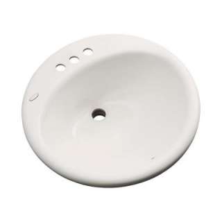 Thermocast Clarington Drop In Bathroom Sink 4 in Almond 96402 at The 