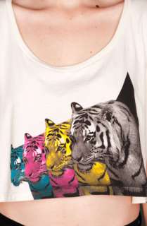 Petals and Peacocks Tigers of the Moon Crop Tee  Karmaloop 