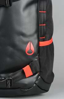 Nixon The Landlock Backpack in Black Red White  Karmaloop 