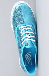 Vans Footwear The Authentic Lo Pro Sneaker in Blue Sequins  Karmaloop 