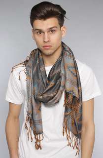 Obey The Desert Plains Scarf in Heather Charcoal  Karmaloop 