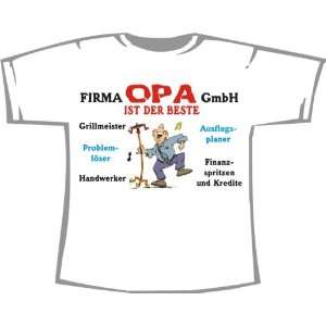 Firma Opa GmbH; T Shirt Familie, weiß  Sport & Freizeit