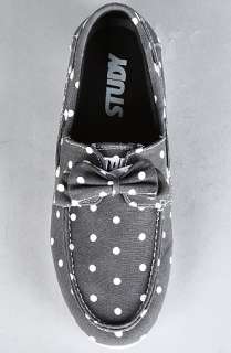 Study The Dot Dock Bow Sneaker in Black White  Karmaloop 