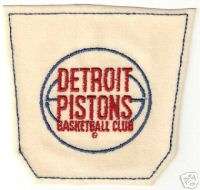 1972 DETROIT PISTONS NBA BASKETBALL JEANS POCKET PATCH  