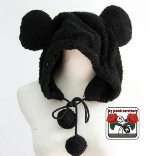 Harajuku Winter Black Mickey CUTE Fruits QQ Lolita Hat  