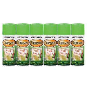 Rust Oleum Specialty 11 oz. Fluorescent Green Spray Paint (6 Pack 