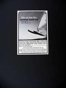 Hobie Cat 14 Catamaran sailboat boat 1970 print Ad  