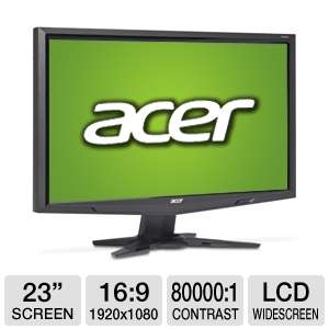 Acer G235hAbd 23 Widescreen LCD Monitor   1080p, 1920x1080, 169, 1000 