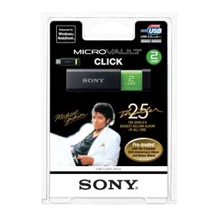 Sony USM2GL/MJ Michael Jacksons Thriller Micro Vault Flash Drive 