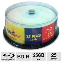 BK Media LB25G C25 AD4 43 300 4x 25 Pack BD R Discs   Spindle