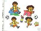 Dora the Explorer Iron On Ons Appliques Soccer CUTE