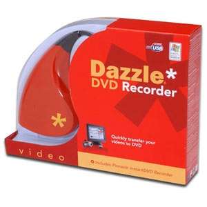 Dazzle DVD Recorder, USB 2.0, S Video, Composite (RCA), Audio Inputs 