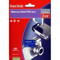 Click to view SanDisk 2GB Memory Stick Pro Duo