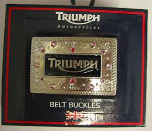 Triumph Motorcycle Ladies Jewel #2 Belt Buckle NEW  