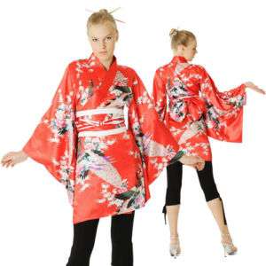 sexy geisha kostüm mini kleid japan kimono morgenmantel  