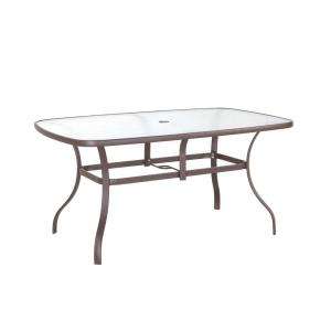38 in. x 60 in. Glass Patio Table    WAS $79.98 FTS00502J at The Home 