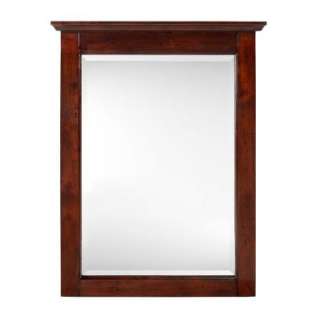   24 In. Framed Mirror in Distressed Brown 0322410820 