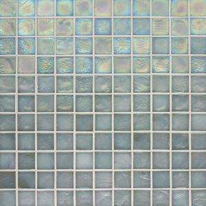   in. x 1 in. 11 3/4 in. x 11 3/4 in. Glass Floor & Wall Mosaic Tile