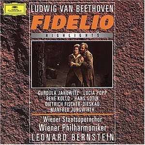 Beethoven Fidelio (Highlights) Janowitz, Popp, Bernstein, Wp, Ludwig 