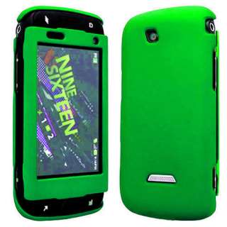 Mobile Samsung SideKick 4G T839 Green Rubberized Hard Case Cover 