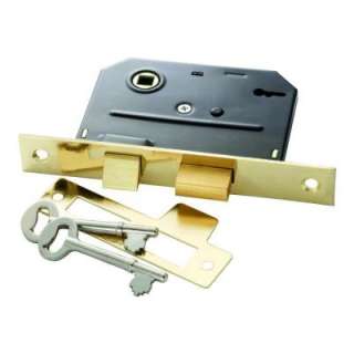   Security Polished Brass Bit Key Mortise Lock 1155 