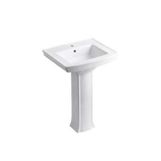 KOHLER Archer Pedestal Combo Bathroom Sink in White K 2359 1 0 at The 