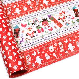 Santa Claus Christmas Double Sided Gift Wrapping Paper  