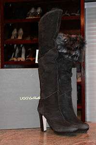 UGG Collection Donata Genuine Shearling Over the Knee Boot Made in 