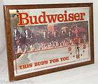 1986 Budweiser Clydesdale Bar Mirror Clock Stamford