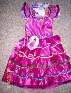 Dora dress up costume PINK Fiesta Dress NWT  