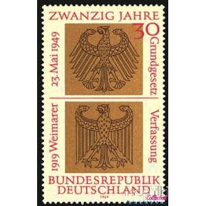 Briefmarken für Sammler BRD 585 postfrisch 1969 20 Jahre BRD  