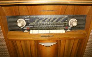 Vintage EMUD Radio Phono Console 920 AM, FM and SW Tube Radio  