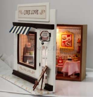   Miniature 7 Mini Deluxe CAKE SHOP DIY 112 w/ furniture,lighting