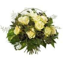 Blumenstrauß Weißer Rosentraum Frisch vom Floristen vor Ort mit 