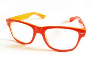 Nerd Brille Wayfarer Brille ohne Stärke 17 Farben  