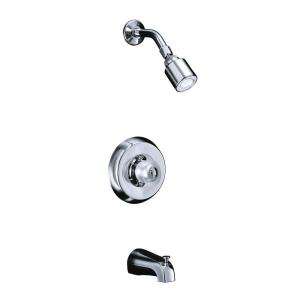  Coralais 1 Handle Tub and Shower Faucet Trim Only in Polished Chrome