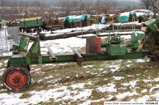 Holzspalter liegend, Eigenbau mit Zapfwelle für Traktoren mit Achse 