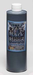 Zombie Pint of Fake Black Blood Makeup Halloween Theatrical  