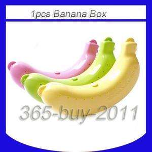 Set Banana Case Box Guard Protector Container For Fruit Trip Plastic 