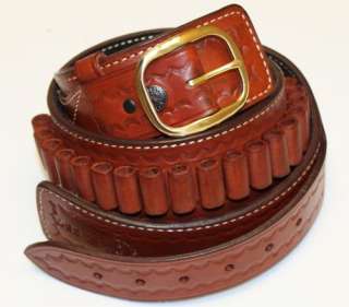 Ross Leather Classic Wester Suede Lined 357 Mag Belt  