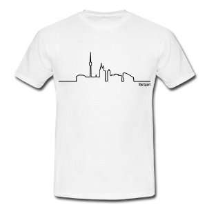 Spreadshirt, Skyline Stuttgart, Männer T Shirt klassisch  