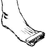 ALEX CHIU Immortality pair of FOOT Braces Toe Rings  