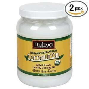 Nutiva Organic Extra Virgin Coconut Oil 54oz   2 Pack  